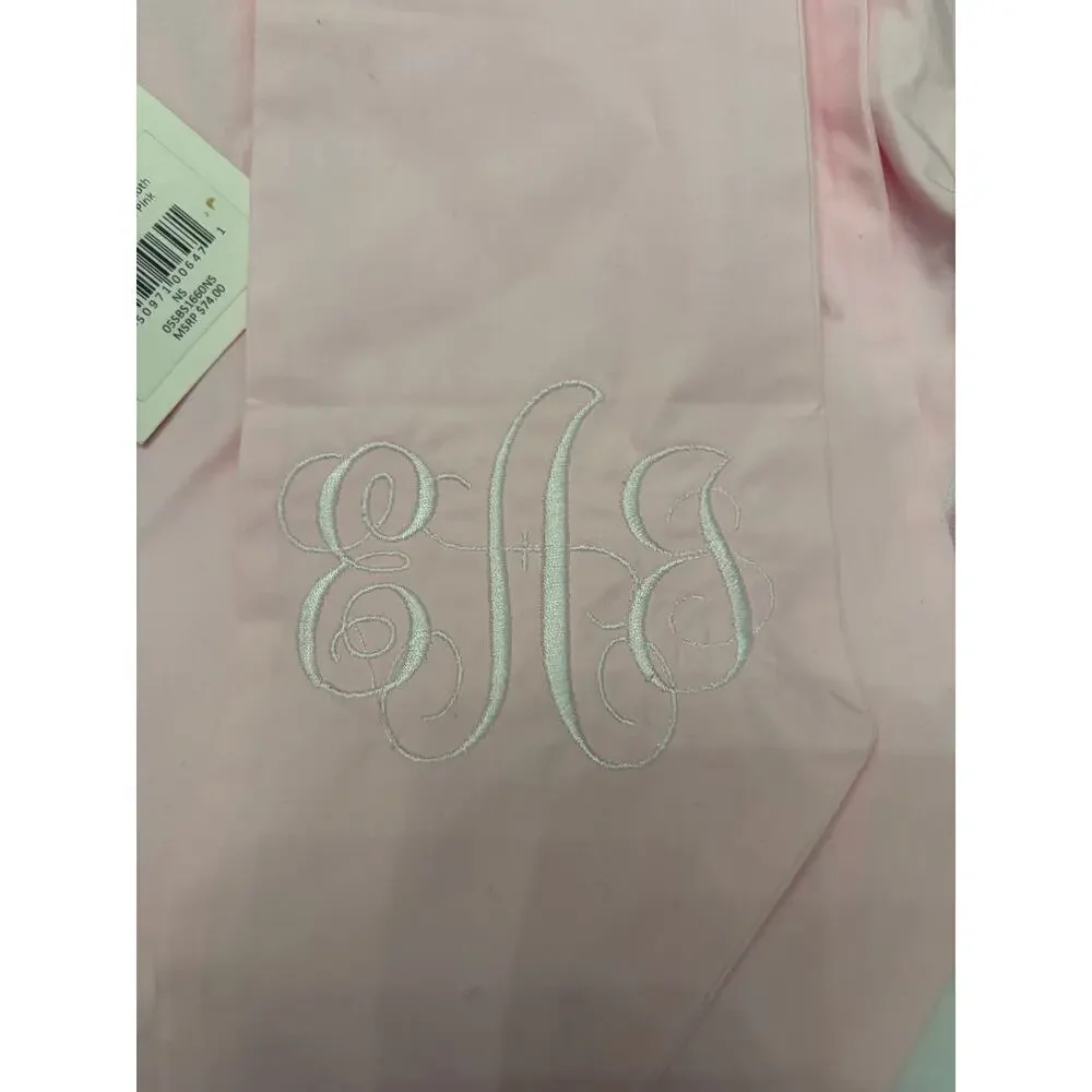 The Beaufort Bonnet Company Pink And White Bow Swaddle NEW With Tags